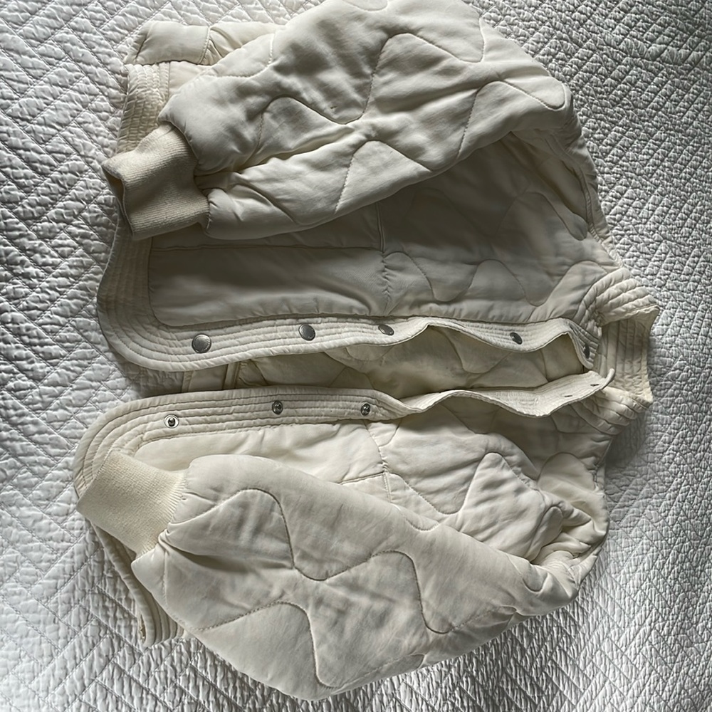 Off white puffy coat